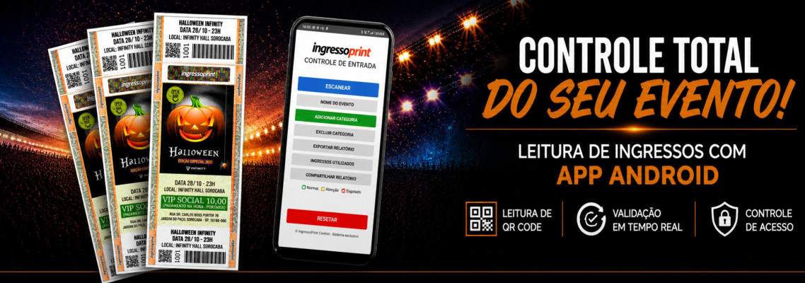 #159 App Android, Gerencie a entrada do seu evento com agilidade, leitura de QR Code em até 5 celulares sincronizados.